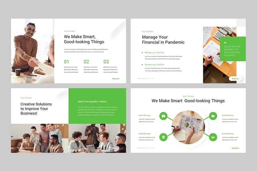 线上知识分享网络研讨会PPT演示模板 - 顶尖PPT