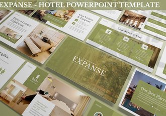 酒店环境展示PPT模板 - 顶尖PPT