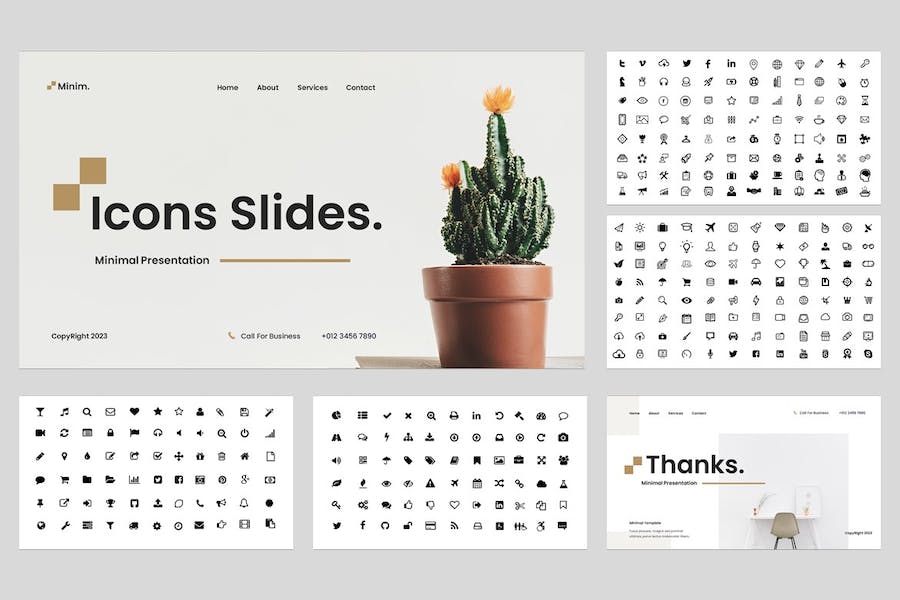 极简设计风格应用创新展示Keynote模板 - 顶尖PPT