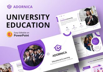 欧美大学教育机构介绍演示PPT模板 - 顶尖PPT