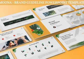 菠萝果汁品牌指南介绍宣传PPT模板 - 顶尖PPT