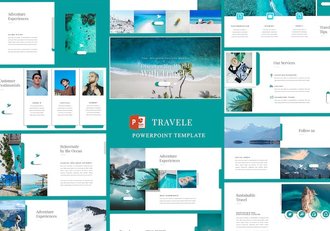 旅游旅行社PowerPoint模板 - 顶尖PPT