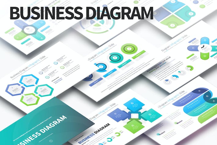 创意业务信息图形图表4个步骤图keynote模板 - 顶尖PPT