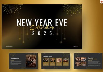 新年快乐祝福贺卡企业致辞PPT模板 - 顶尖PPT