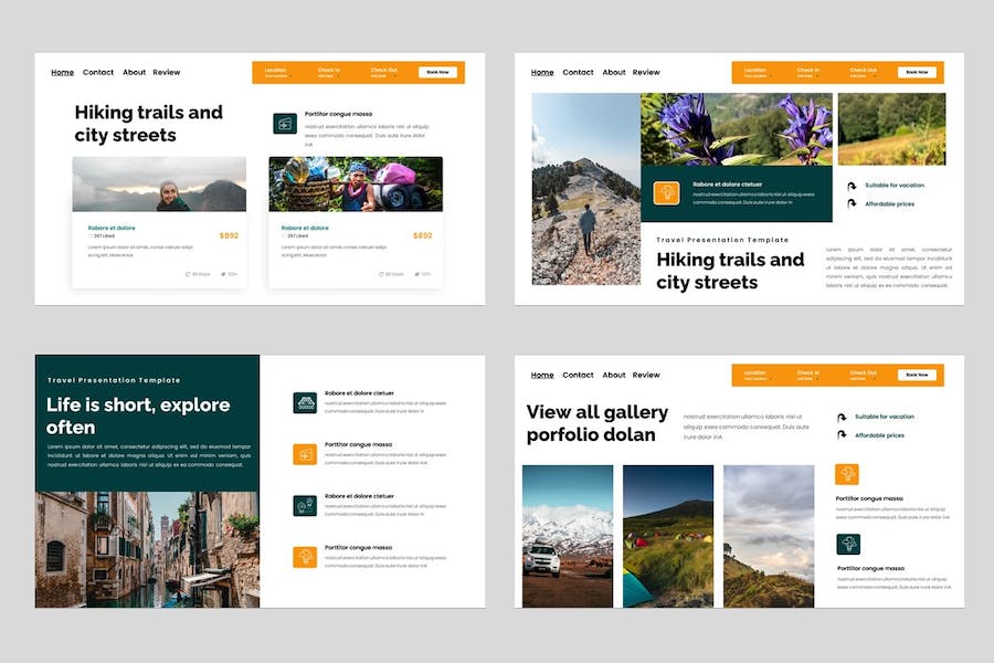 绿色生态旅游项目介绍PPT模板 - 顶尖PPT