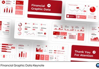金融数据可视化分析展示Keynote模板 - 顶尖PPT
