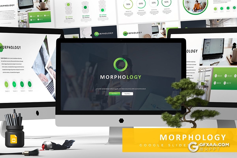 30页国外商务风格工作汇报总结项目分析Google slides模板 5种主题配色 - 顶尖PPT