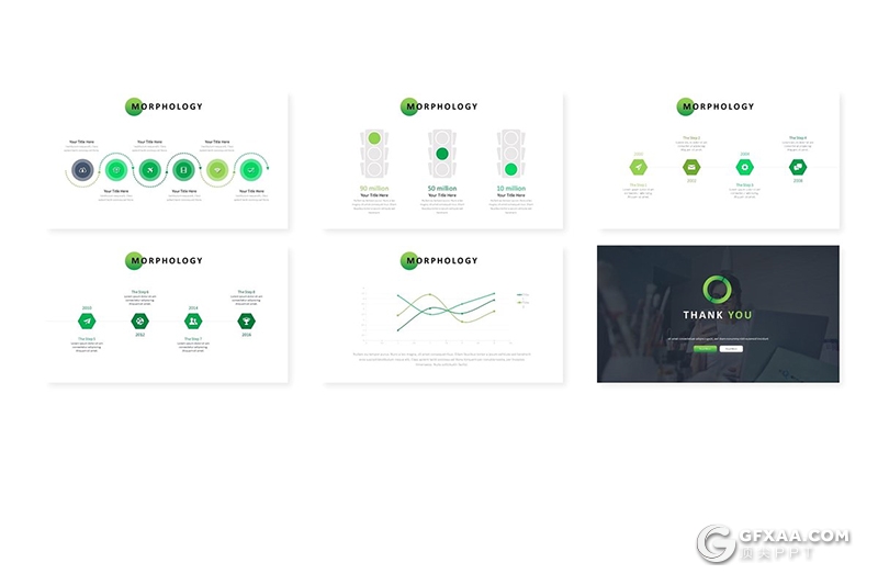 30页国外商务风格工作汇报总结项目分析keynote模板 5种主题配色 - 顶尖PPT