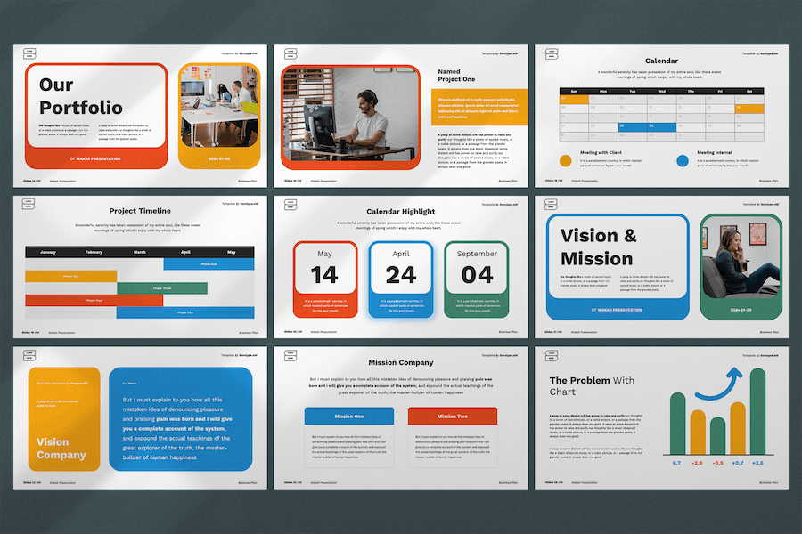 通用主题演示文稿展示PPT模板 - 顶尖PPT