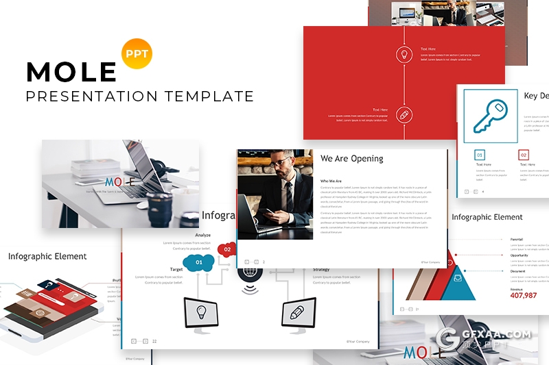 32页简约风格商务工作总结公司发展史多用途PPT模板 - 顶尖PPT