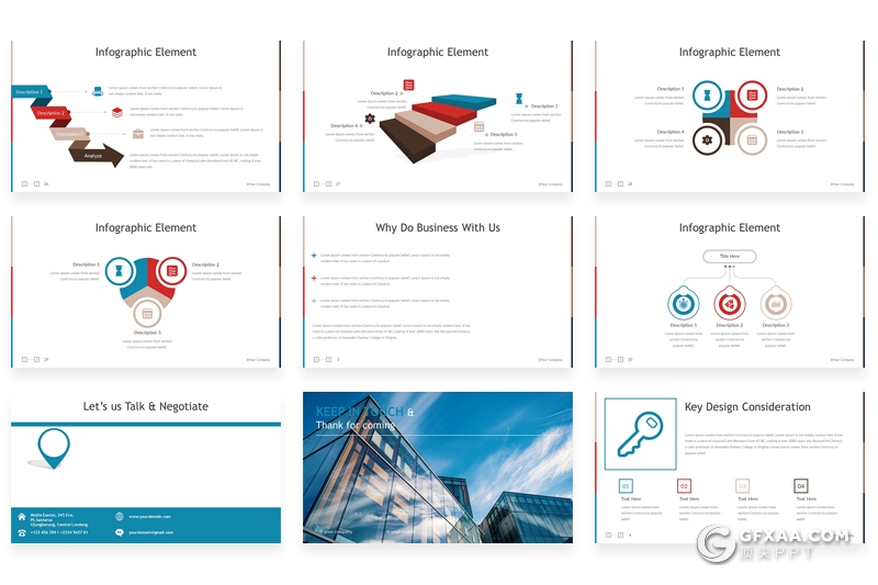 32页简约风格商务工作总结公司发展史多用途PPT模板 - 顶尖PPT