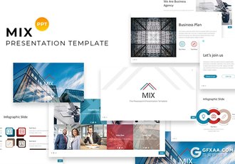 30页国外商务工作风格PPT模板 5种主题配色 - 顶尖PPT