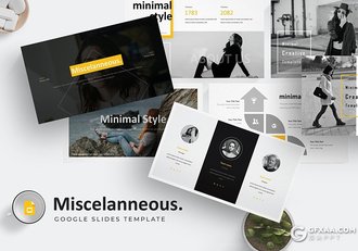 30页5种主题配色欧美商务简约多用途Google slides模板 - 顶尖PPT