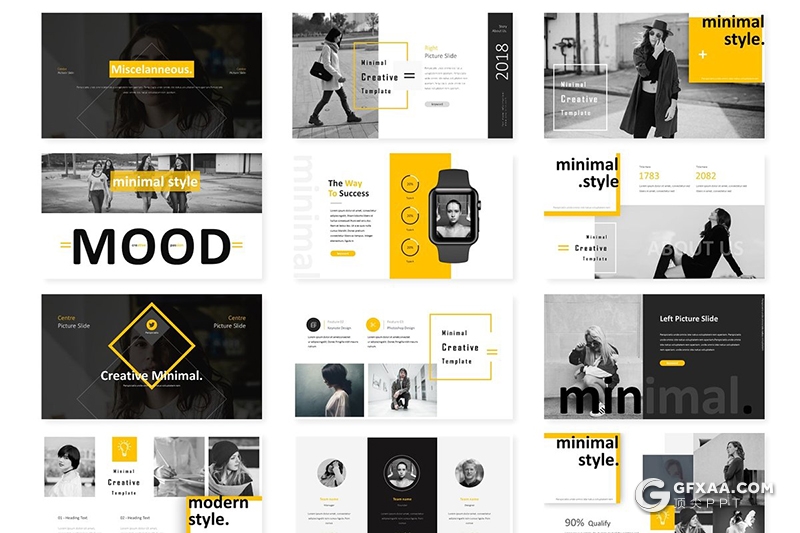 30页5种主题配色欧美商务简约多用途keynote模板 - 顶尖PPT