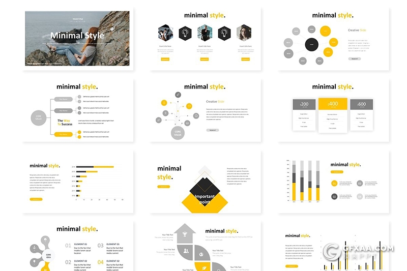 30页5种主题配色欧美商务简约多用途keynote模板 - 顶尖PPT
