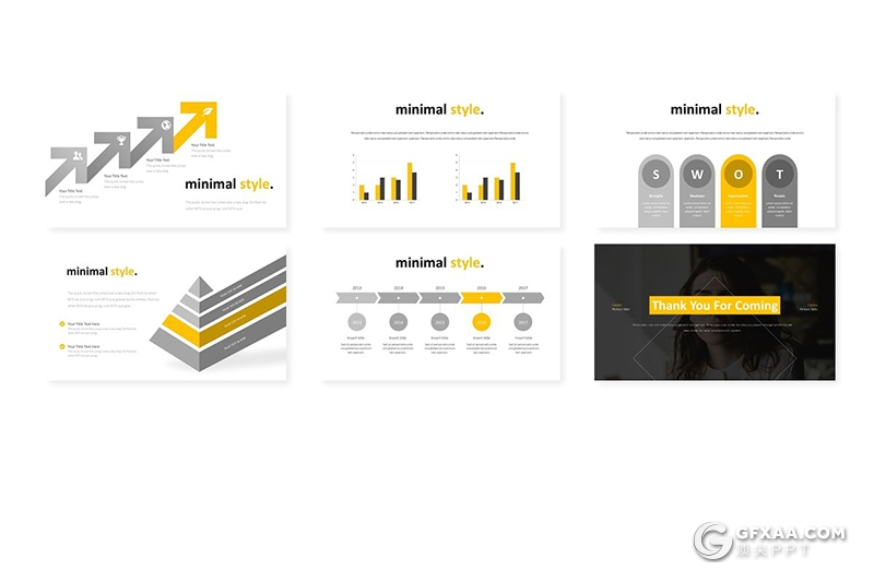 30页5种主题配色欧美商务简约多用途keynote模板 - 顶尖PPT