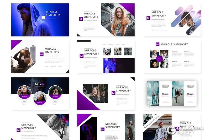 30页国外高端大气多用途keynote模板 5种主题配色 - 顶尖PPT