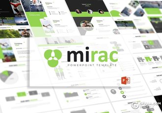 30页扁平化简约风格国外商务多用途PPT模板 5种主题配色 - 顶尖PPT