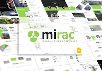 30页扁平化简约风格国外商务多用途Google slides模板 5种主题配色 - 顶尖PPT