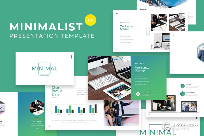 60页欧美商务企业团队介绍工作总结多用途Google slides模板 - 顶尖PPT