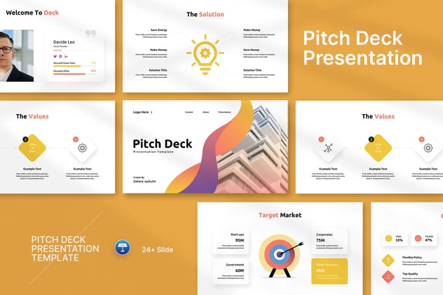 创意活力创业项目融资路演Keynote模板 - 顶尖PPT