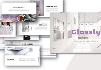 简约风格时尚品牌宣传展示keynote模板 - 顶尖PPT