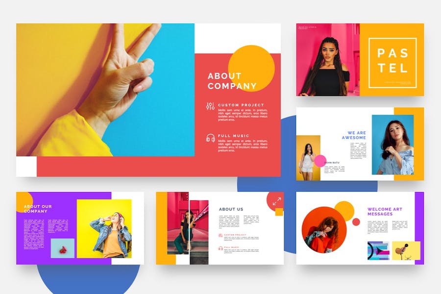 粉笔流行艺术涂鸦风格PPT模板 - 顶尖PPT