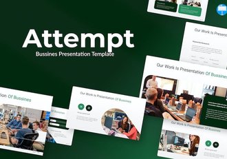 现代企业介绍展示绿色keynote模板 - 顶尖PPT