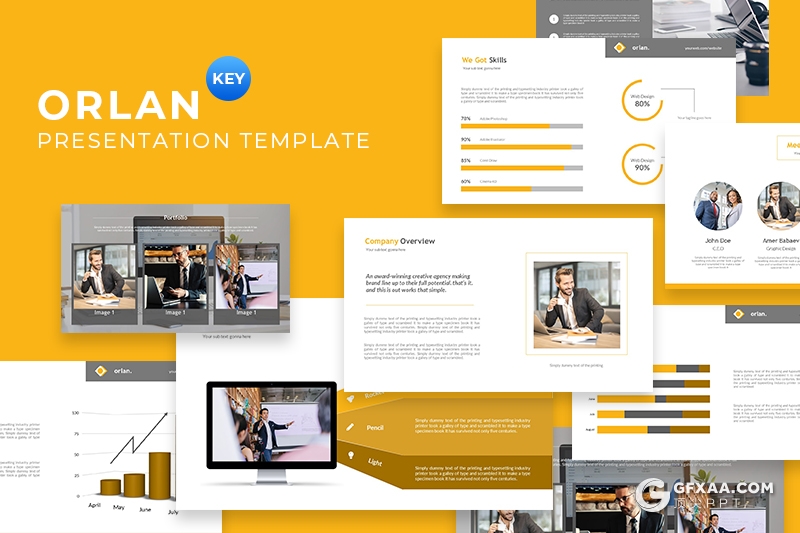 37页扁平化商务工作汇报总结公司介绍keynote模板 - 顶尖PPT