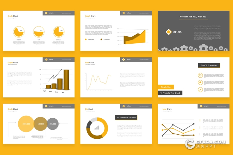 37页扁平化商务工作汇报总结公司介绍PPT模板 - 顶尖PPT
