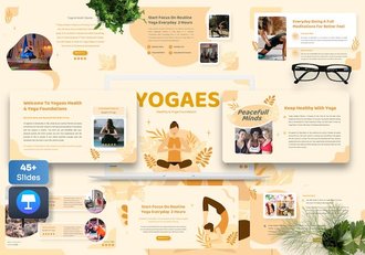 瑜伽运动瑜伽教学工作室宣传介绍keynote模板 - 顶尖PPT