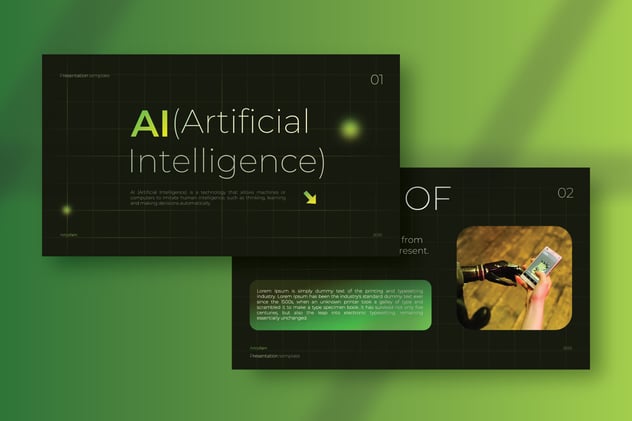 人工智能AI演示PPT模板 - 顶尖PPT