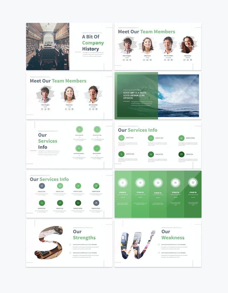国外商业企业介绍工作计划总结PPT模板 - 顶尖PPT