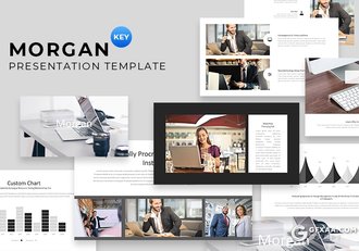 100页黑白国外极简风格商务通用keynote模板 - 顶尖PPT