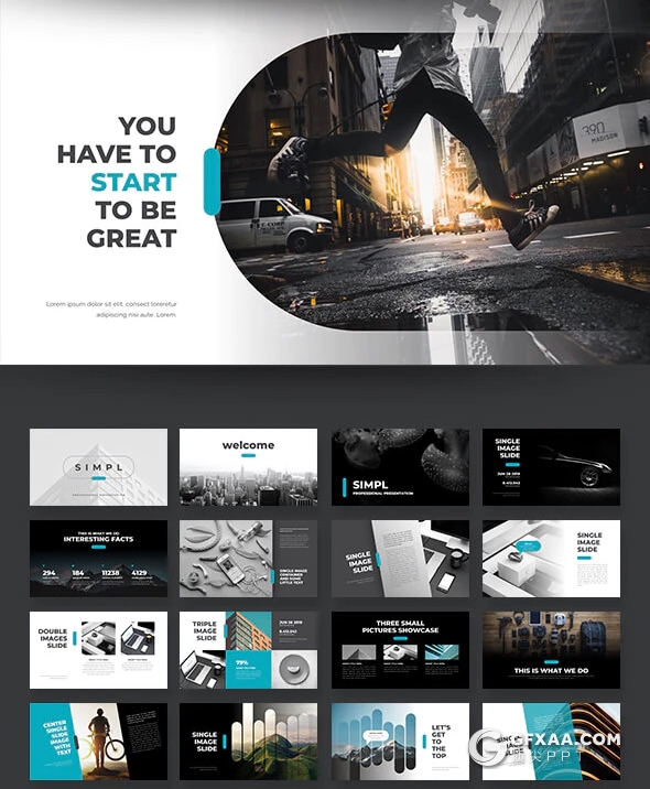 128页国外商务PPT模板企业介绍团队成员介绍项目工作汇报分析PPT模板 7种主题配色 - 顶尖PPT