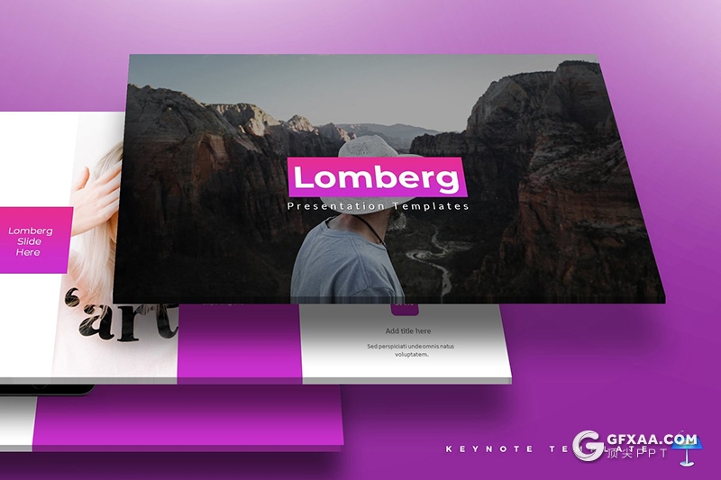 30页渐变色国外商务风格工作总结计划keynote模板 5种主题配色 - 顶尖PPT