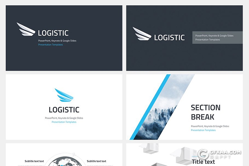 63页扁平化欧美商务多用途keynote模板 5种主题配色 - 顶尖PPT