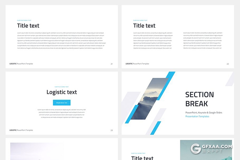 63页扁平化欧美商务多用途keynote模板 5种主题配色 - 顶尖PPT