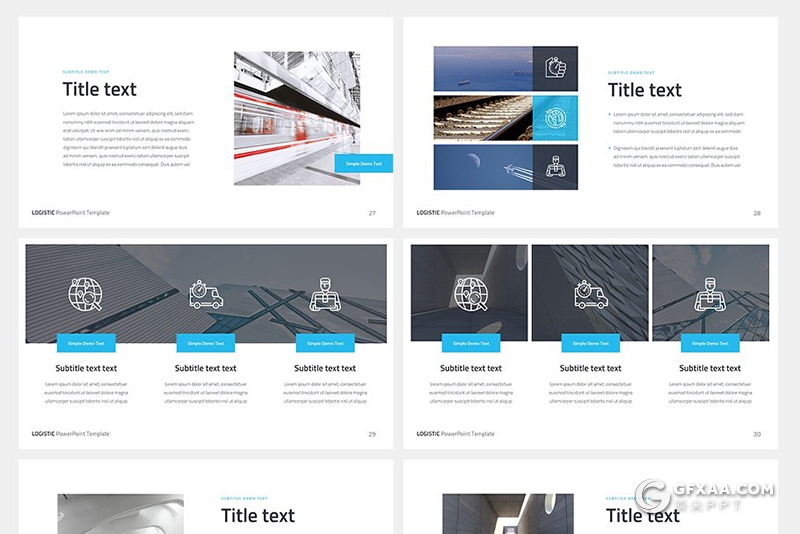 63页扁平化欧美商务多用途keynote模板 5种主题配色 - 顶尖PPT