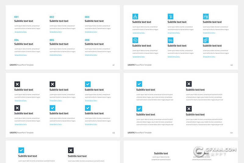 63页扁平化欧美商务多用途keynote模板 5种主题配色 - 顶尖PPT