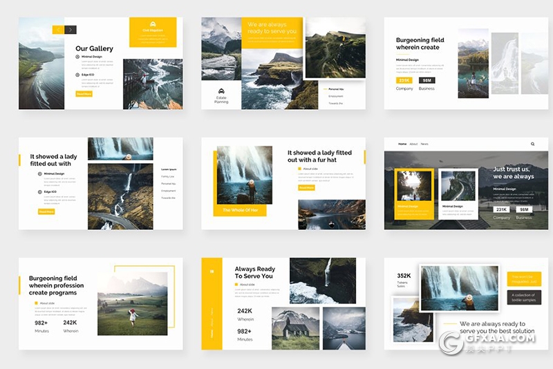 191页欧美商务多用途企业介绍工作汇报创意图形合集商务风格PPT模板 - 顶尖PPT