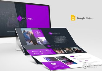30页商务团队介绍工作总结计划Google slides模板 5种主题配色 - 顶尖PPT