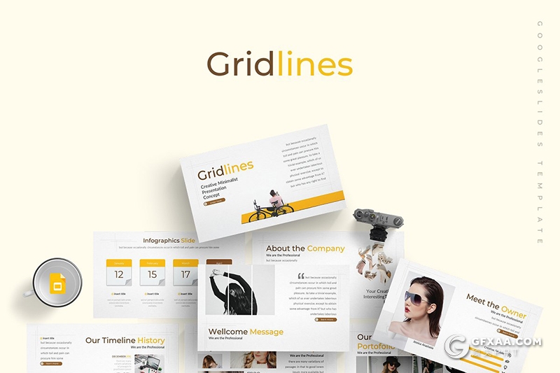 30页摄影工作室项目介绍行业分析商务通用Google slides模板 5种主题配色 - 顶尖PPT