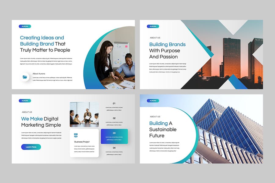 商务企业公司简介宣传Keynote模板 - 顶尖PPT