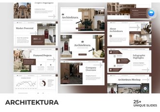建筑设计项目方案作品集PPT模板 - 顶尖PPT