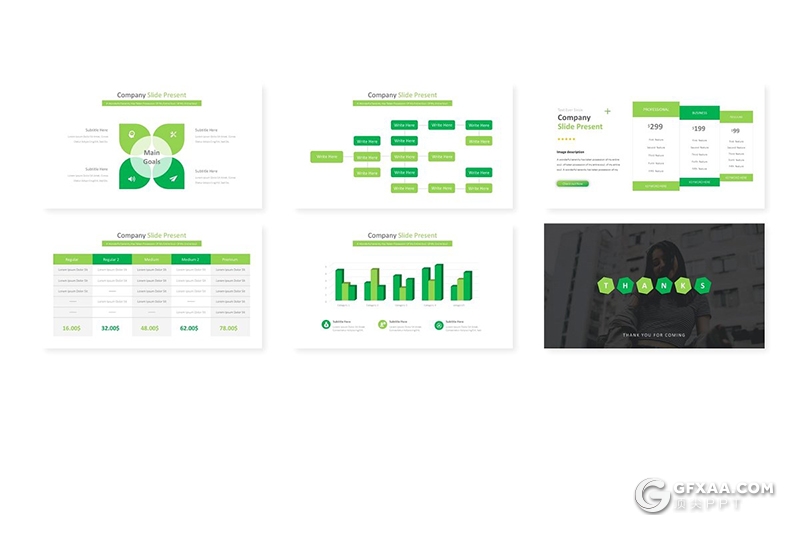 30页商务风格数据统计图形工作总结汇报多用途keynote模板 5种主题配色 - 顶尖PPT