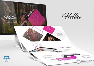 30页创意杂志风格国外多用途keynote模板 5种主题配色 - 顶尖PPT