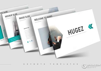 30页卡通图形国外商务风格keynote模板 5种主题配色 - 顶尖PPT