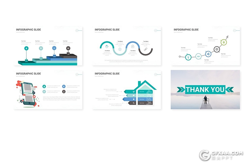 30页卡通图形国外商务风格Google slides模板 5种主题配色 - 顶尖PPT