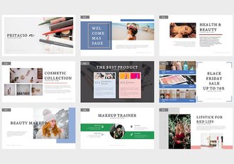 美容美发造型护理服务推广Keynote模板 - 顶尖PPT